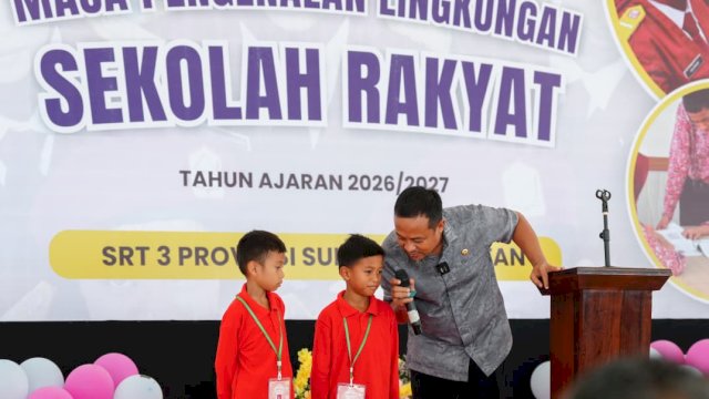 Gubernur Andi Sudirman Resmi Buka MPLS Sekolah Rakyat Terintegrasi 3 Sulsel, 270 Siswa Siap Wujudkan Mimpi