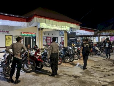 Jaring 17 Motor Knalpot Brong pada Malam Minggu, Polsek Manggala Bikin Efek Jera