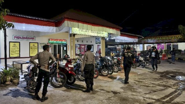 Jaring 17 Motor Knalpot Brong pada Malam Minggu, Polsek Manggala Bikin Efek Jera