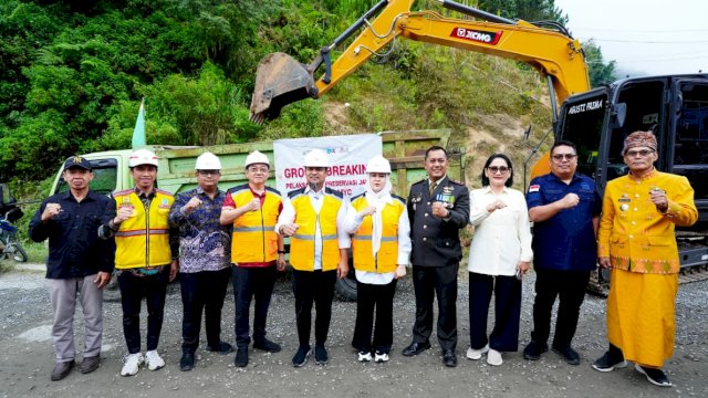 Ground Breaking Pembangunan Ruas Rantepao-Pangala-Baruppu Dimulai, Gubernur Sulsel: Kita Doakan Sukses dan Lancar