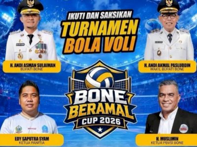 PBVSI Bone Siap Gelar Turnamen Bola Voli BerAmal Cup 2026, Hadirkan Atmosfer Liga Profesional dan Semangat Berbagi