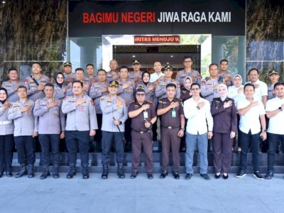 Perkuat Sinergi Penegakan Hukum, Kapolrestabes Makassar Sambangi Kejari Makassar