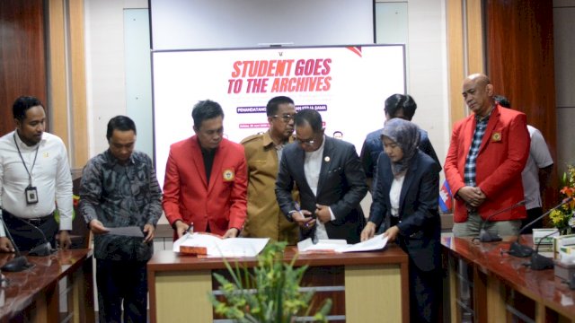 Student Goes to Archives, Dispusip Sulsel Ajak Mahasiswa Belajar Langsung dari Arsip Autentik