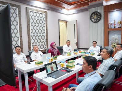 Sekda Sulsel Ikuti Rakor KPK, Bahas Tindak Lanjut SPI dan Evaluasi Proyek Tahun Jamak