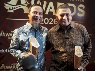 Raih detiktimur Awards 2026, Program Infrastruktur Rp3,7 T Andi Sudirman Dipuji Wali Kota Makassar dan Bupati Maros