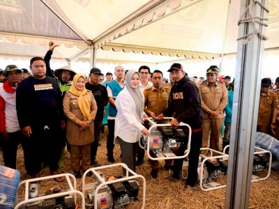 Panen Padi 10,4 Ton per Hektare, Wagub Sulsel Dukung Penguatan Pertanian Modern di Sidrap