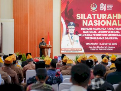 Peringatan HUT ke-81 Republik Indonesia, Gubernur Sulsel Silaturahmi dengan Keluarga Pahlawan dan Veteran
