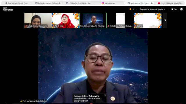 Gandeng Kadis Pendidikan Jatim, BPSDM Sulsel Bahas Pendidikan Bermutu dan Berdampak di Webinar ASN Adaptif Seri ke-66