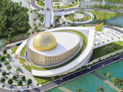 Masjid Rp1 Triliun Wakaf Amran Sulaiman Tutup Kubah, Siap Digunakan Umat Paling Lambat 2027
