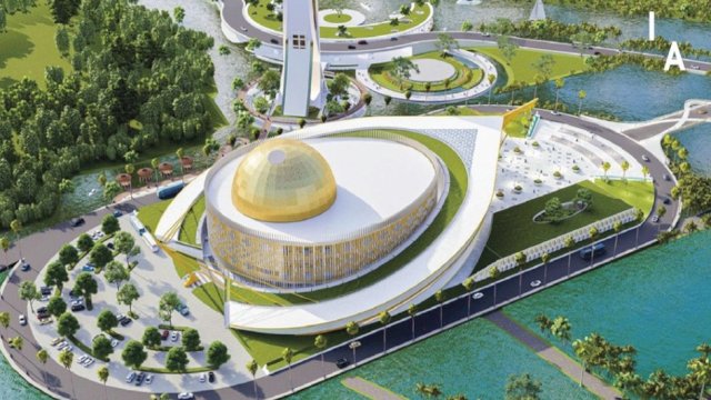 Masjid Rp1 Triliun Wakaf Amran Sulaiman Tutup Kubah, Siap Digunakan Umat Paling Lambat 2027