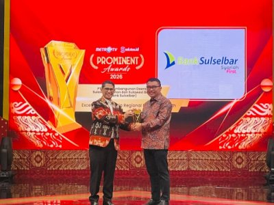 Usung Semangat Syariah First, Bank Sulselbar Sabet Penghargaan di Prominent Awards 2026