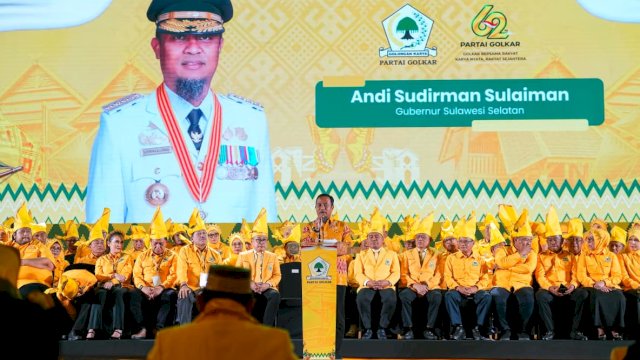 Gubernur Sulsel Hadiri Pelantikan Pengurus Golkar Periode 2025&ndash;2030