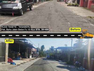 Proyek Jalan Pemprov Sulsel Masuk Fase Finishing: Median, Pedestrian, dan Drainase Mulai Ditata