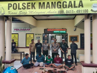 Polsek Manggala Gercep Sisir Lokasi Judi Sabung Ayam, 5 Orang Diamankan Termasuk Pembawa Badik