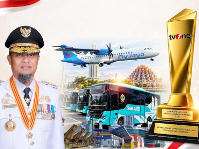 Andi Sudirman Sulaiman Terima Penghargaan Inovasi Layanan Transportasi Publik Terjangkau dan Terintegras