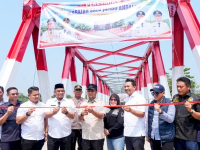 Gubernur Andi Sudirman Resmikan Jembatan Salujambu Andalan, Hubungkan Luwu dan Luwu Utara
