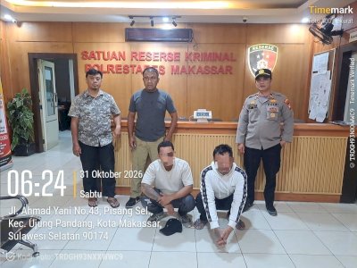 Gerak Cepat! Polsek Manggala Tangkap Dua Terduga Pelaku Pelecehan di Pekuburan Antang Makassar