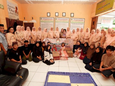 Jelang HUT ke-27, DWP Sulsel Berbagi di Dua Panti Asuhan Makassar