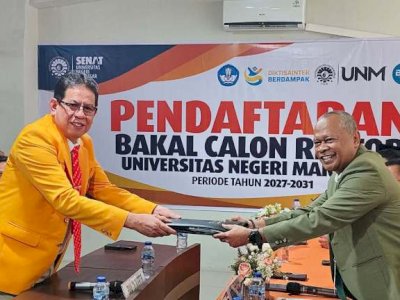 Diantar 50 Guru Besar, Dekan FMIPA Suwardi Annas Mantap Maju Pilrek UNM 2026-2031