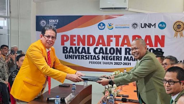 Diantar 50 Guru Besar, Dekan FMIPA Suwardi Annas Mantap Maju Pilrek UNM 2026-2031