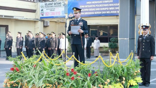 Peringati Hari Kesaktian Pancasila, Polrestabes Makassar Tegaskan Komitmen Keutuhan NKRI