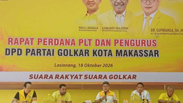 Golkar Makassar Gaspol! Panitia Musda Resmi Terbentuk, Juniar Arge & Ismail Duet Pimpin Perhelatan