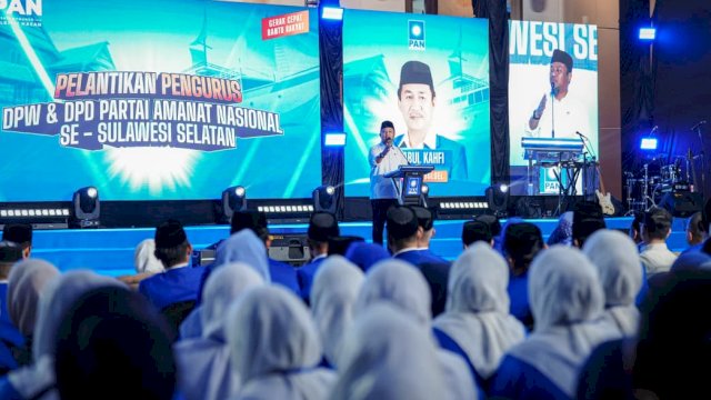 Dihadiri Zulhas, Gubernur Sulsel Pamer Proyek Rp3,7 T di Pelantikan Pengurus PAN